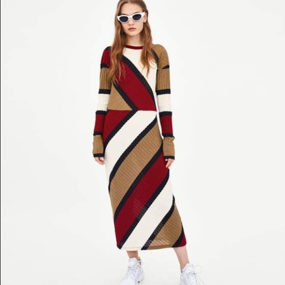 NWT Zara Multicolor Dress M